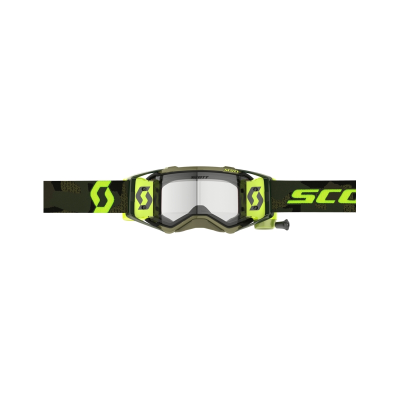 Scott Prospect Super WFS motokrossz szemüveg khaki-fluo sárga