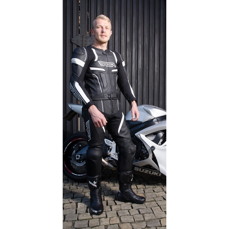 Férfi overál RSA Speedway fekete-fehér kiárusítás