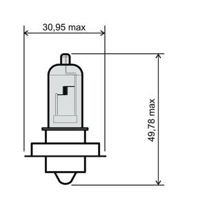 Izzó RMS 246510421 12V 15W, P26S (1pc) fehér
