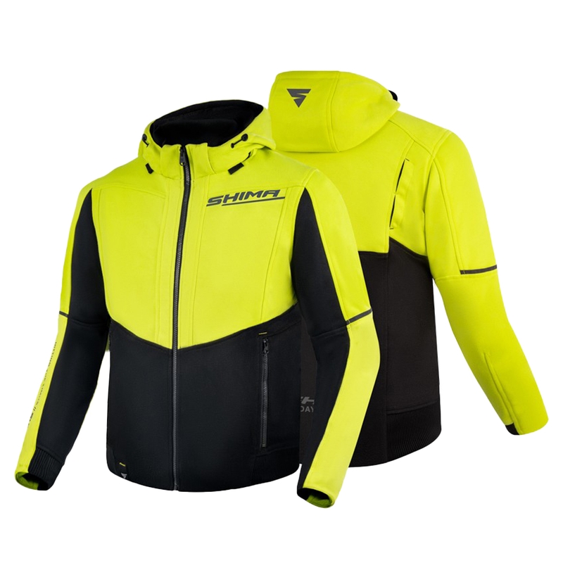 Shima Daybreaker motoros kapucnis pulóver fluo sárga