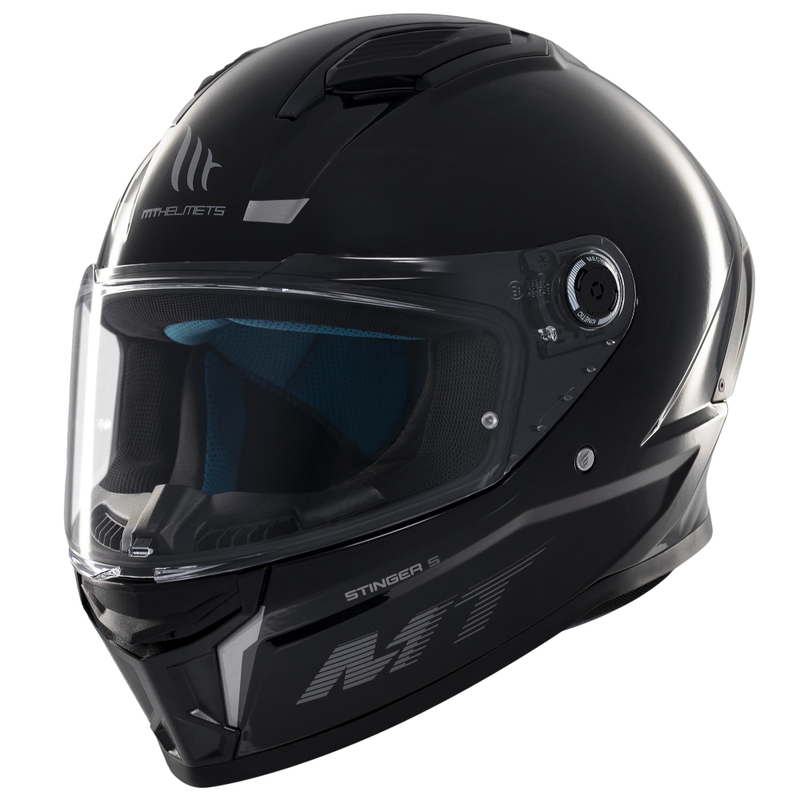 MT Stinger 2 Solid zárt motoros bukósisak fekete fényes