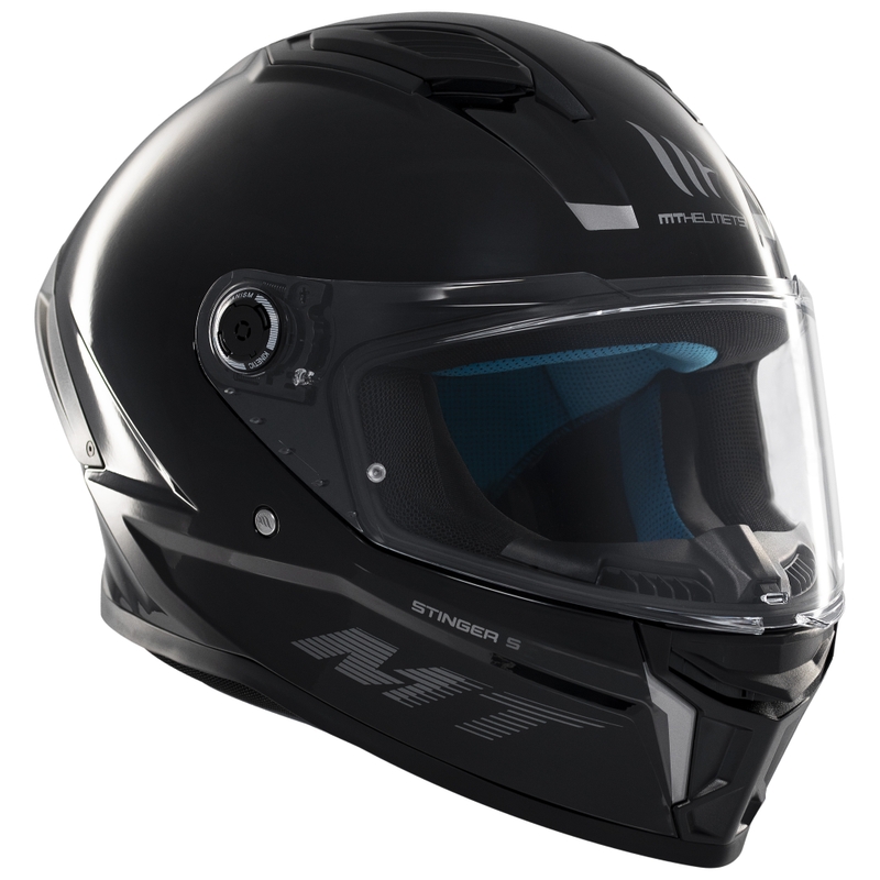 MT Stinger 2 Solid zárt motoros bukósisak fekete fényes