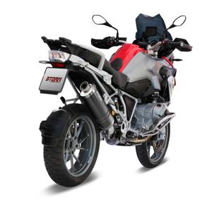 Kipufogóvég STORM OVAL B.016.LX2B Acélos fekete