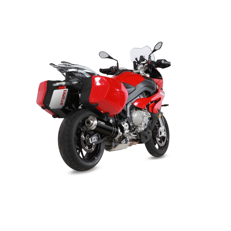 Kipufogóvég STORM OVAL Acélos fekete