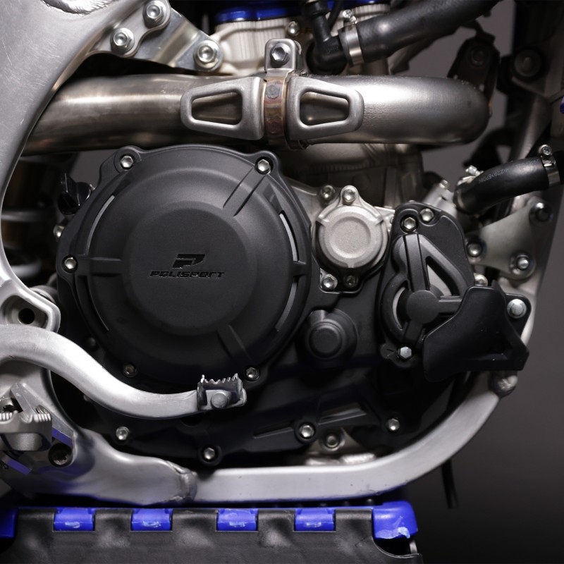 Clutch and ignition cover protector kit POLISPORT fekete
