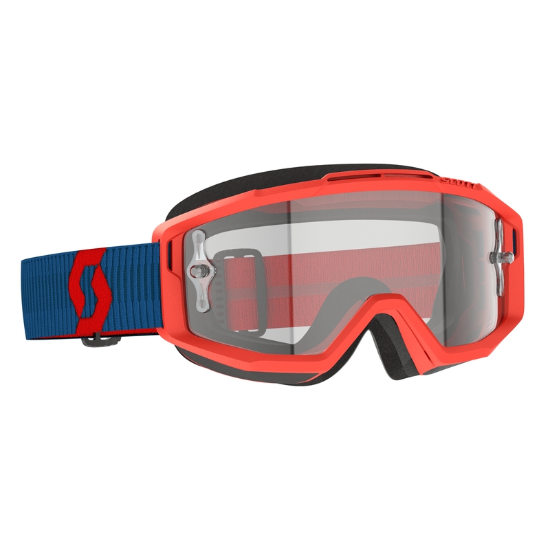 SCOTT Split OTG motokrossz szemüveg kék-fluo piros