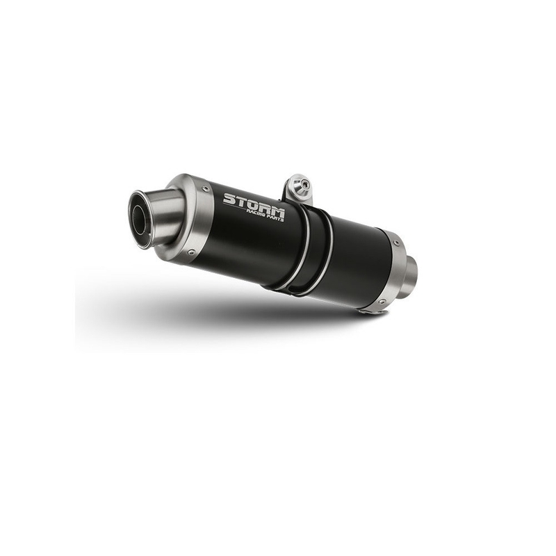 Teljes kipufogó rendszer 4x2x1 STORM GP Acélos fekete részére HONDA CB 650 F / FA 2014-2020