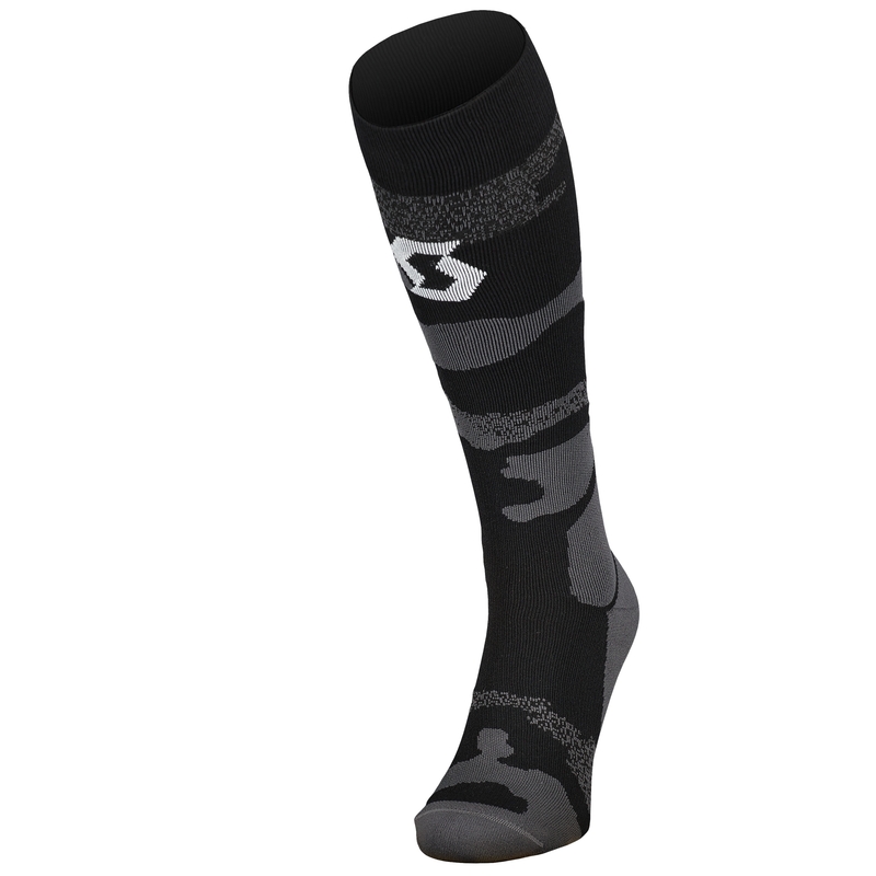 SCOTT MID LONG CAMO zokni szürke-fehér