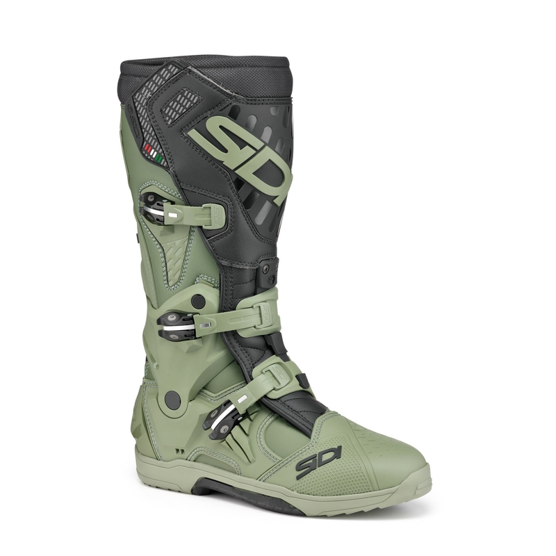 SiDi Crossair motoros csizma zöld-fekete
