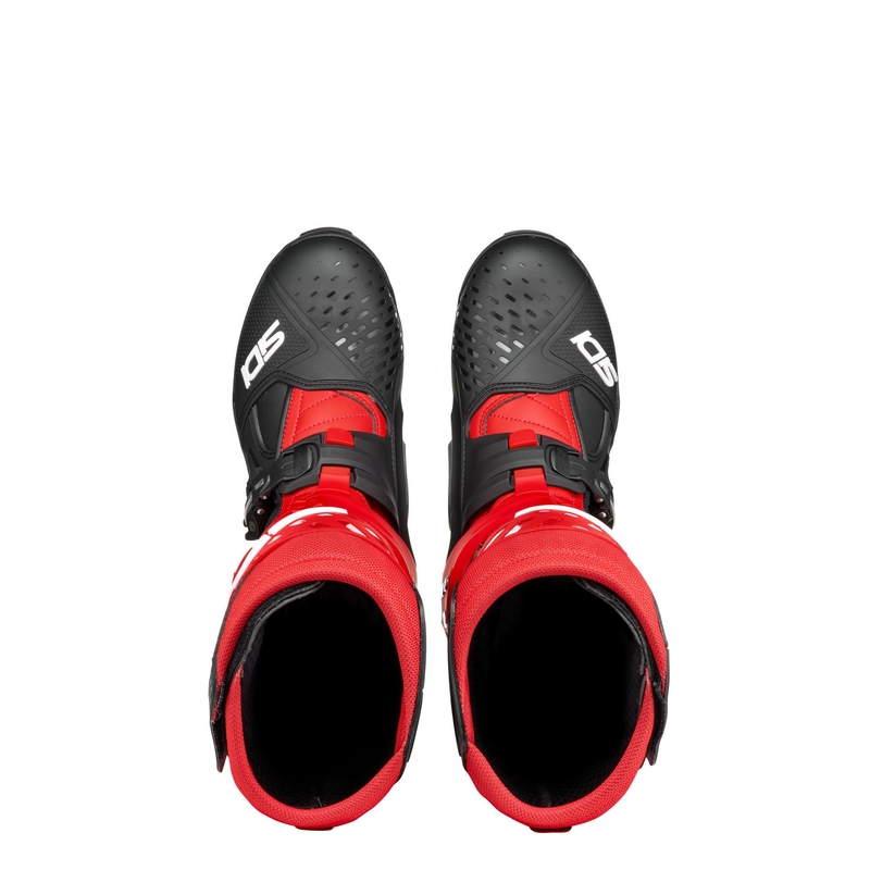 SiDi Crossair motoros csizma fekete-piros