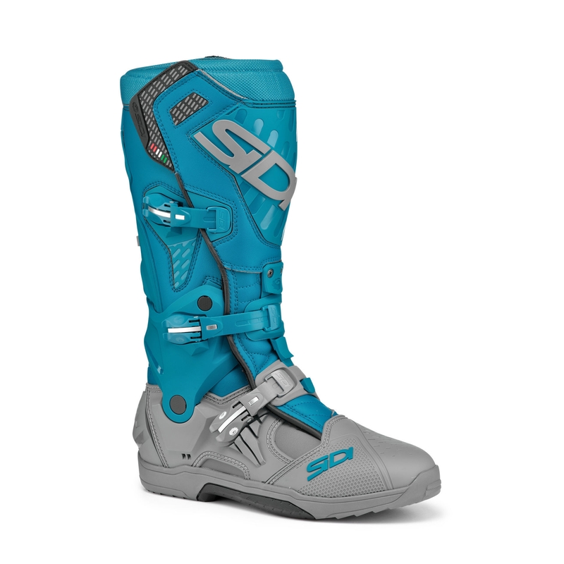 SiDi Crossair motoros csizma szürke-kék