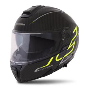 Výklopná helma Cassida Modulo 2.1 Plus Carbon fluo žluto-stříbrno-černá