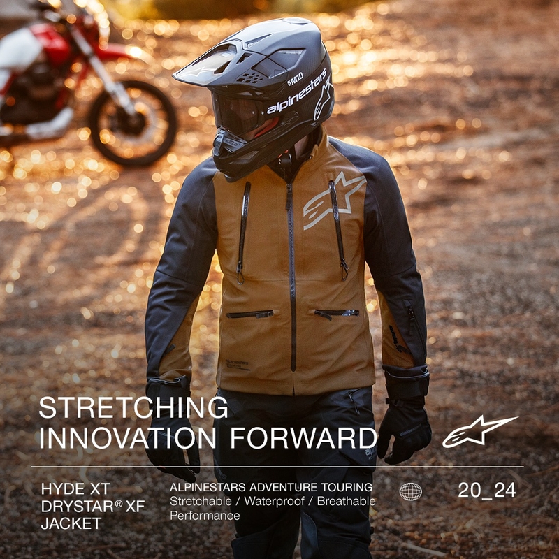Alpinestars Hyde XT Drystar XF motoros kabát homokos-fekete