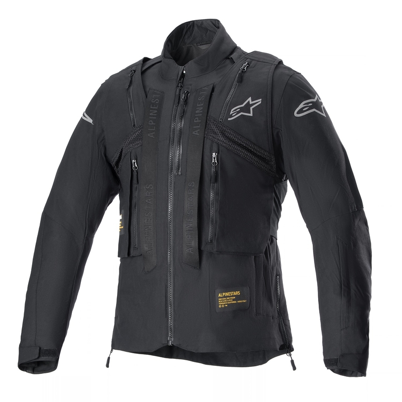 Alpinestars Techdura motoros kabát fekete-fényvisszaverő