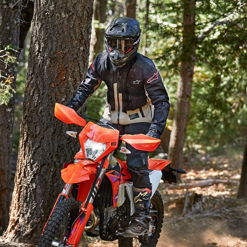 Alpinestars Techdura motoros kabát fekete-fényvisszaverő