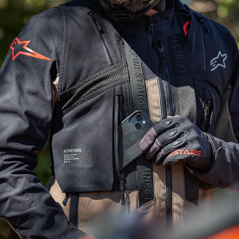 Alpinestars Techdura motoros kabát fekete-barna