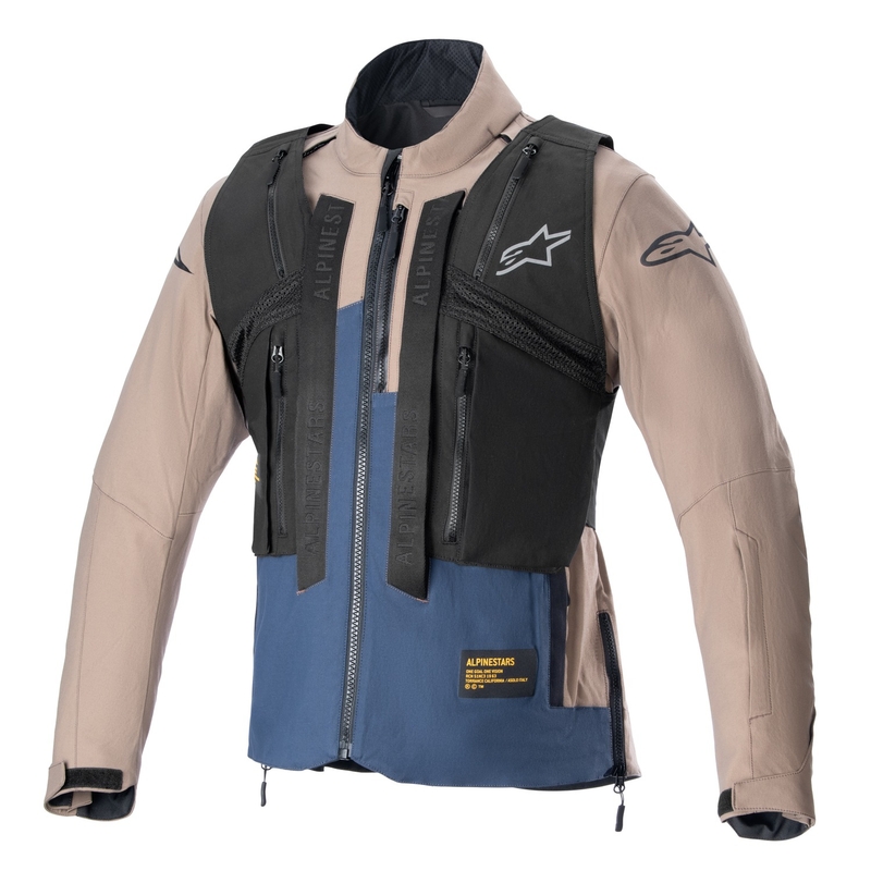 Alpinestars Techdura motoros kabát fekete-barna-sötétkék