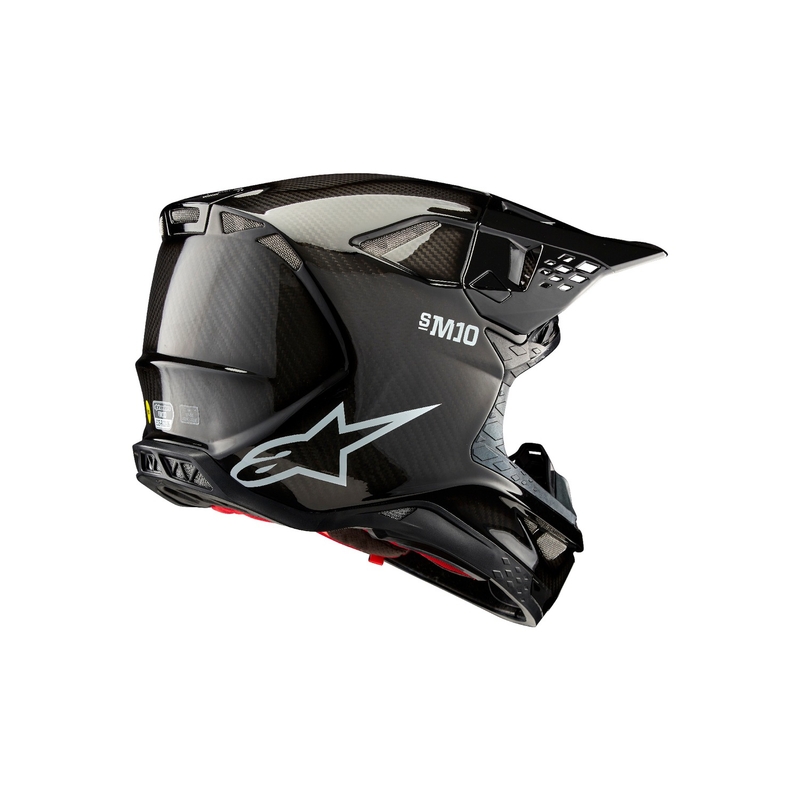 Alpinestars Supertech S-M10 Solid motokrossz bukósisak fényes carbon