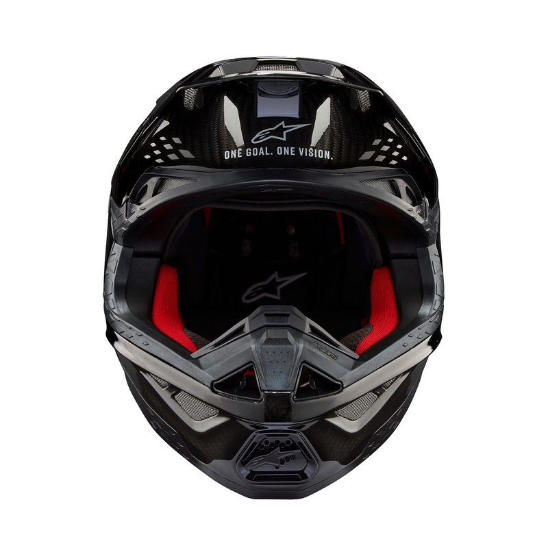 Alpinestars Supertech S-M10 Solid motokrossz bukósisak fényes carbon