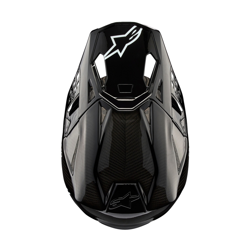 Alpinestars Supertech S-M10 Solid motokrossz bukósisak fényes carbon