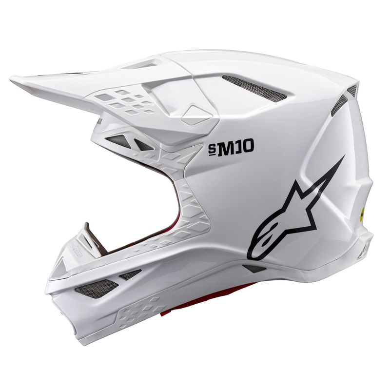 Alpinestars Supertech S-M10 Solid motokrossz bukósisak fehér
