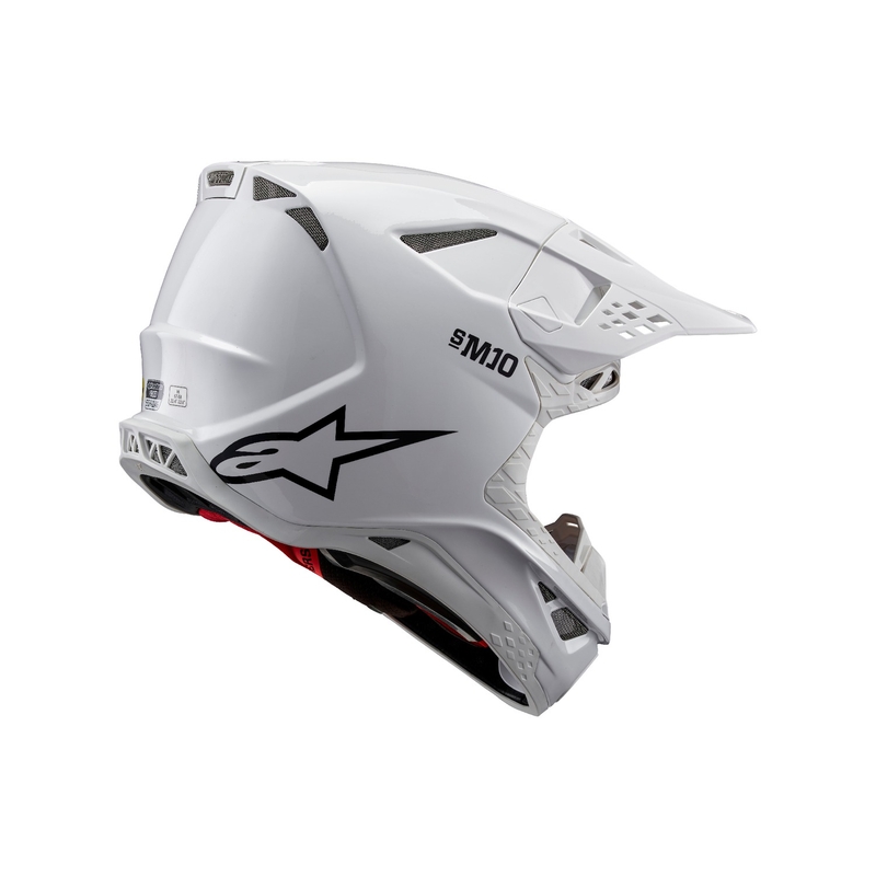 Alpinestars Supertech S-M10 Solid motokrossz bukósisak fehér