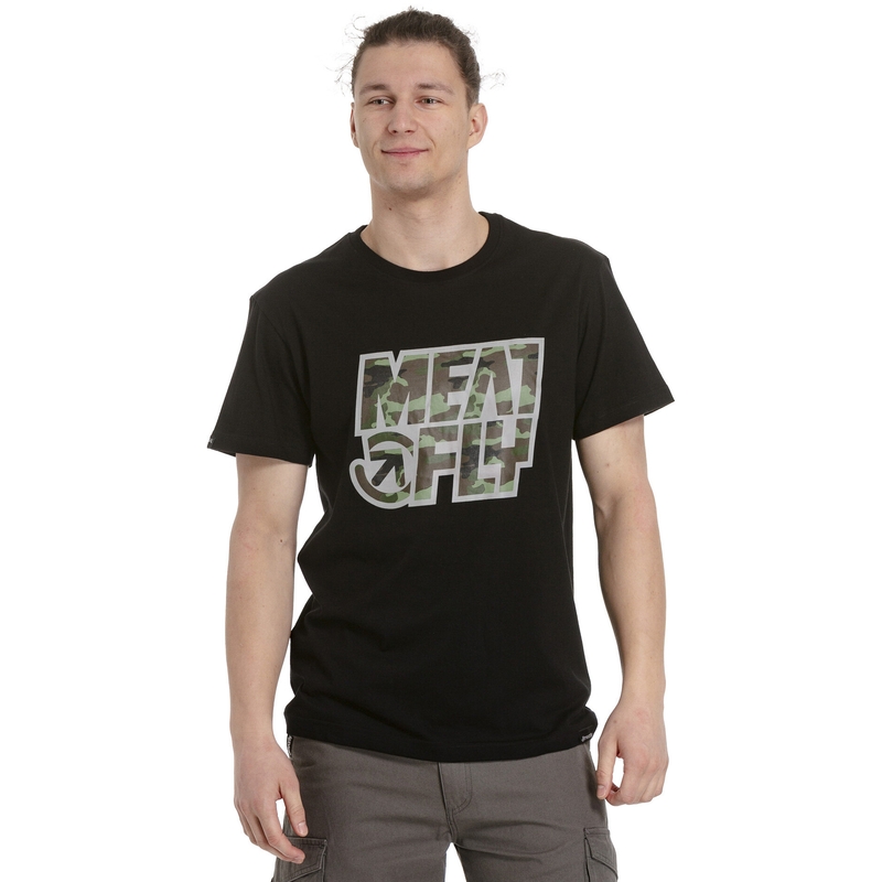 Meatfly Repash férfi póló fekete