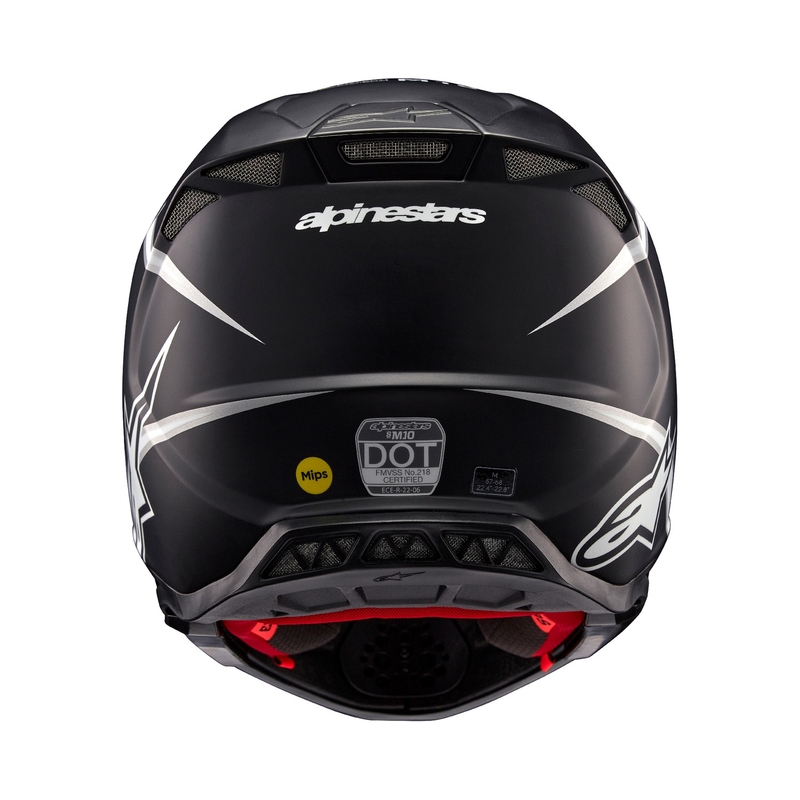 Alpinestars Supertech S-M10 Ampress motokrossz bukósisak matt fekete-fehér