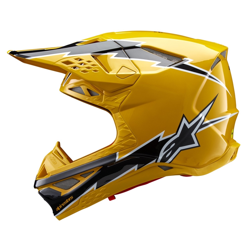 Alpinestars Supertech S-M10 Ampress motokrossz bukósisak fekete-sárga