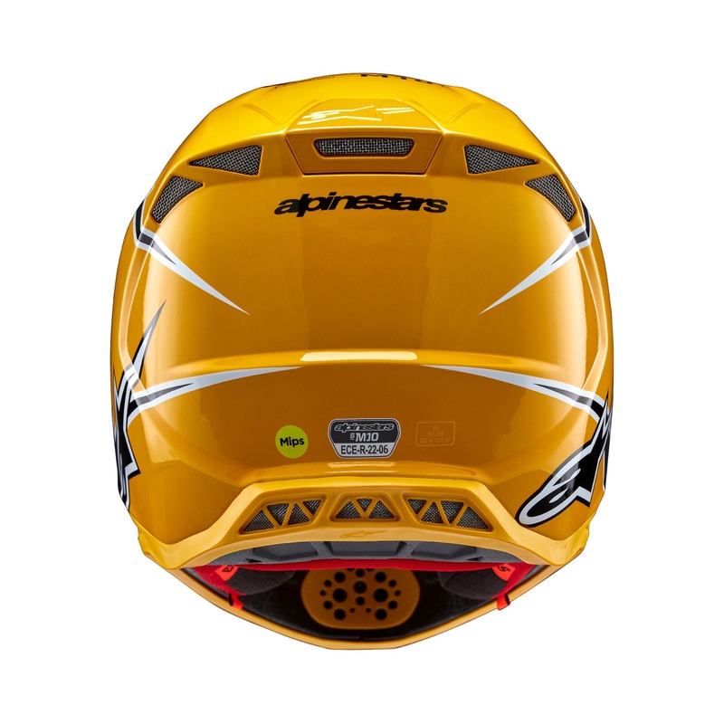 Alpinestars Supertech S-M10 Ampress motokrossz bukósisak fekete-sárga