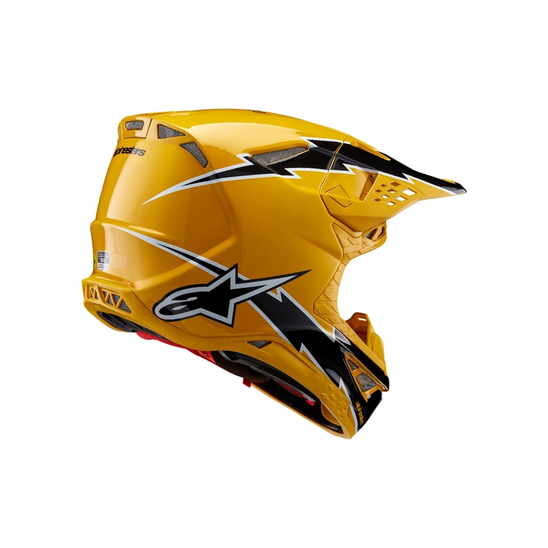Alpinestars Supertech S-M10 Ampress motokrossz bukósisak fekete-sárga