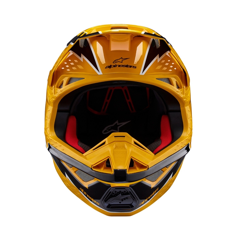 Alpinestars Supertech S-M10 Ampress motokrossz bukósisak fekete-sárga