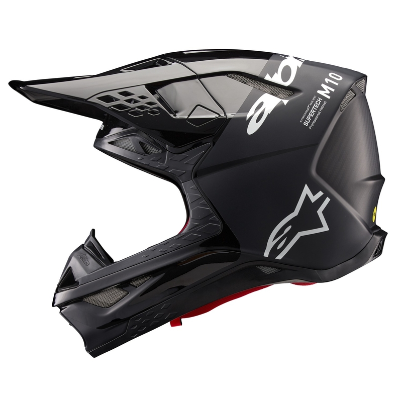 Alpinestars Supertech S-M10 Flood motokrossz bukósisak fekete-sötétszürke