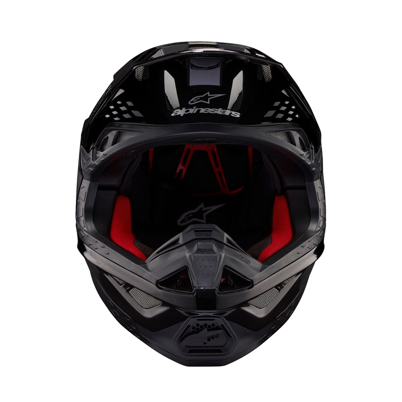 Alpinestars Supertech S-M10 Flood motokrossz bukósisak fekete-sötétszürke