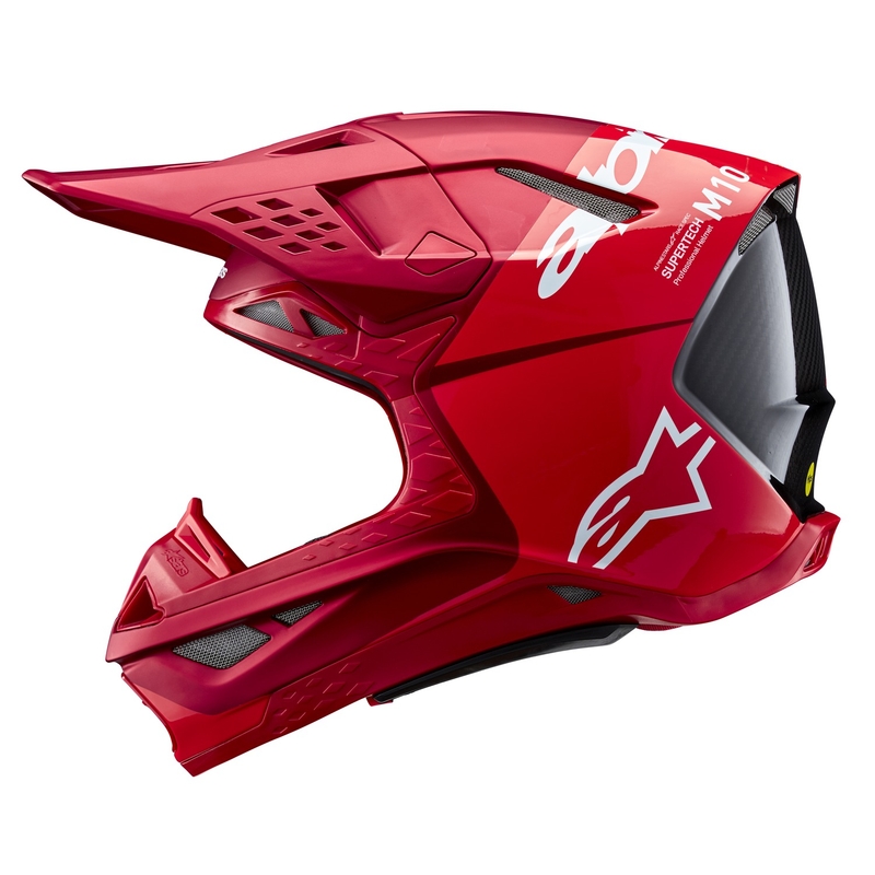 Alpinestars Supertech S-M10 Flood motokrossz bukósisak fluo piros-matt piros