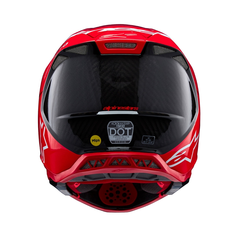 Alpinestars Supertech S-M10 Flood motokrossz bukósisak fluo piros-matt piros