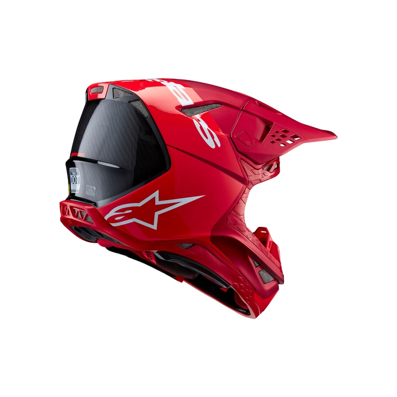 Alpinestars Supertech S-M10 Flood motokrossz bukósisak fluo piros-matt piros
