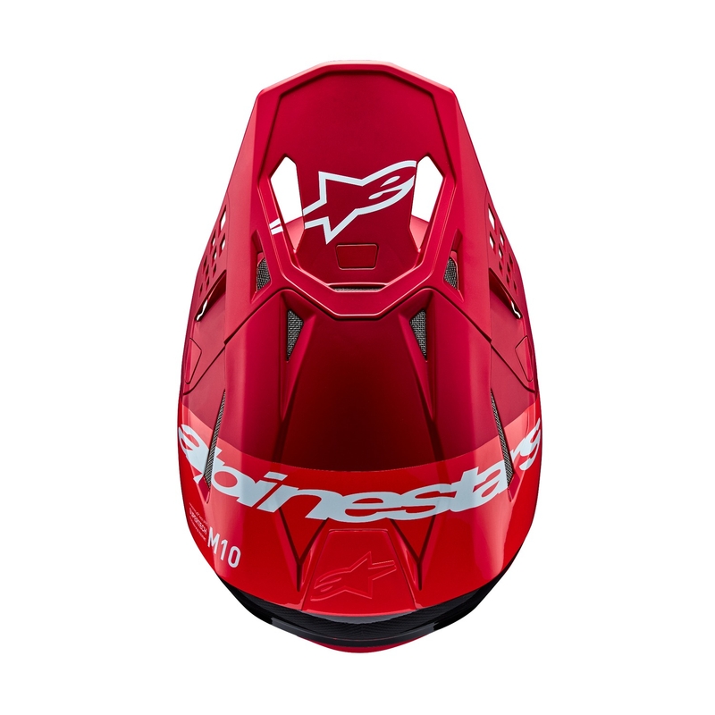 Alpinestars Supertech S-M10 Flood motokrossz bukósisak fluo piros-matt piros