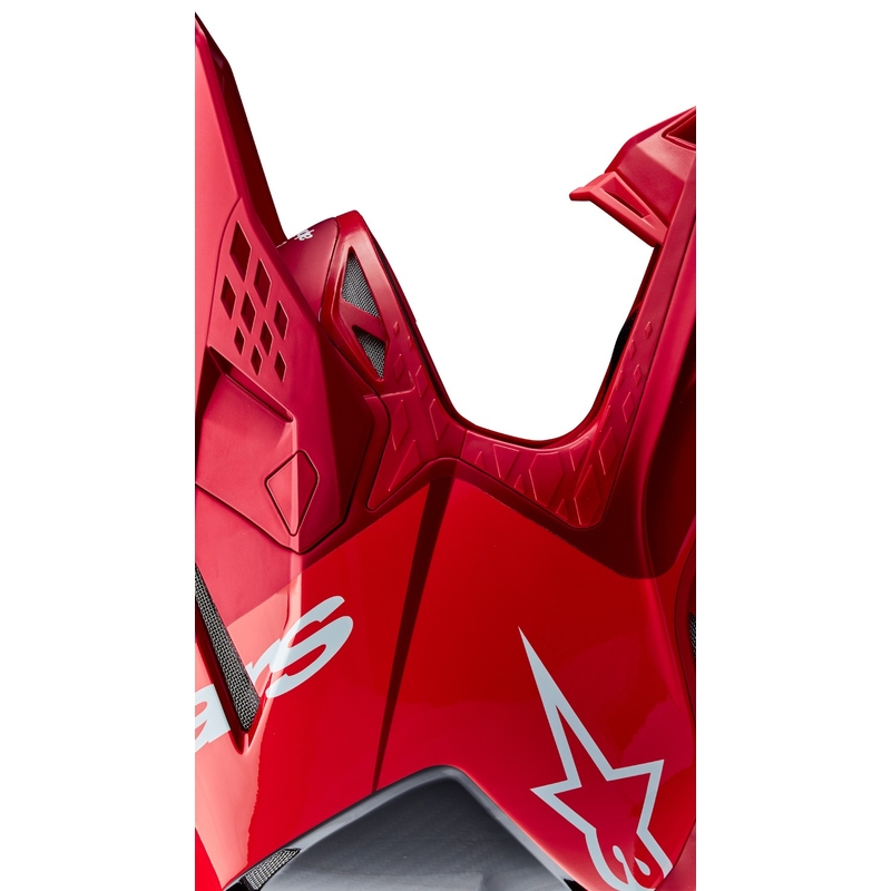 Alpinestars Supertech S-M10 Flood motokrossz bukósisak fluo piros-matt piros