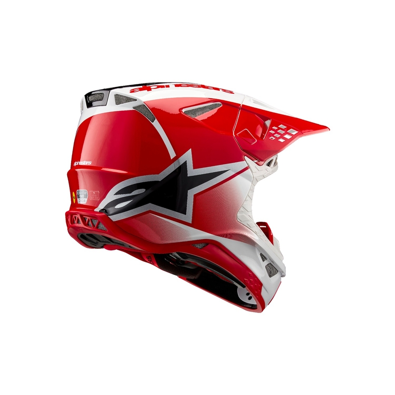 Alpinestars Supertech S-M10 Unite motokrossz bukósisak piros-fehér