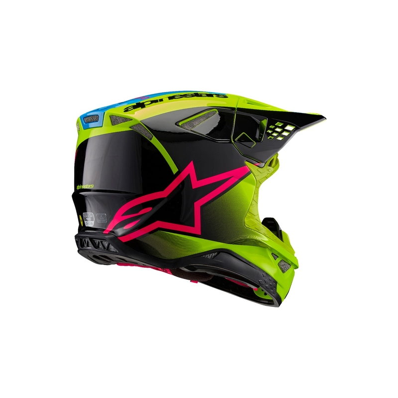 Alpinestars Supertech S-M10 Unite motokrossz bukósisak fluo sárga-fekete-rózsaszín