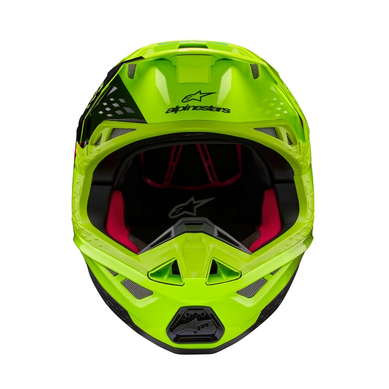 Alpinestars Supertech S-M10 Unite motokrossz bukósisak fluo sárga-fekete-rózsaszín