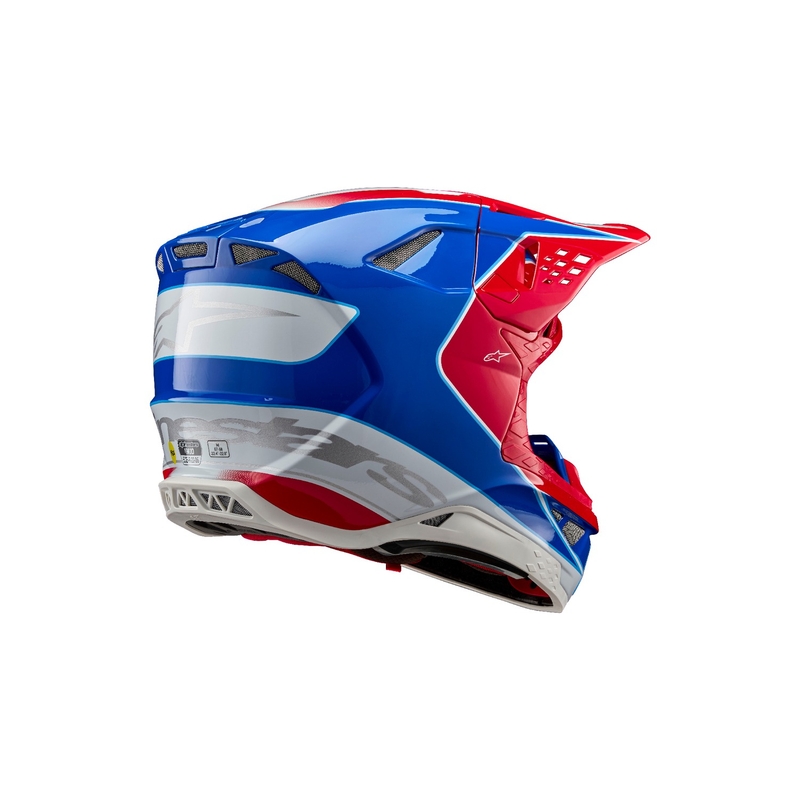 Alpinestars Supertech S-M10 Aeon motokrossz bukósisak fluo piros-kék