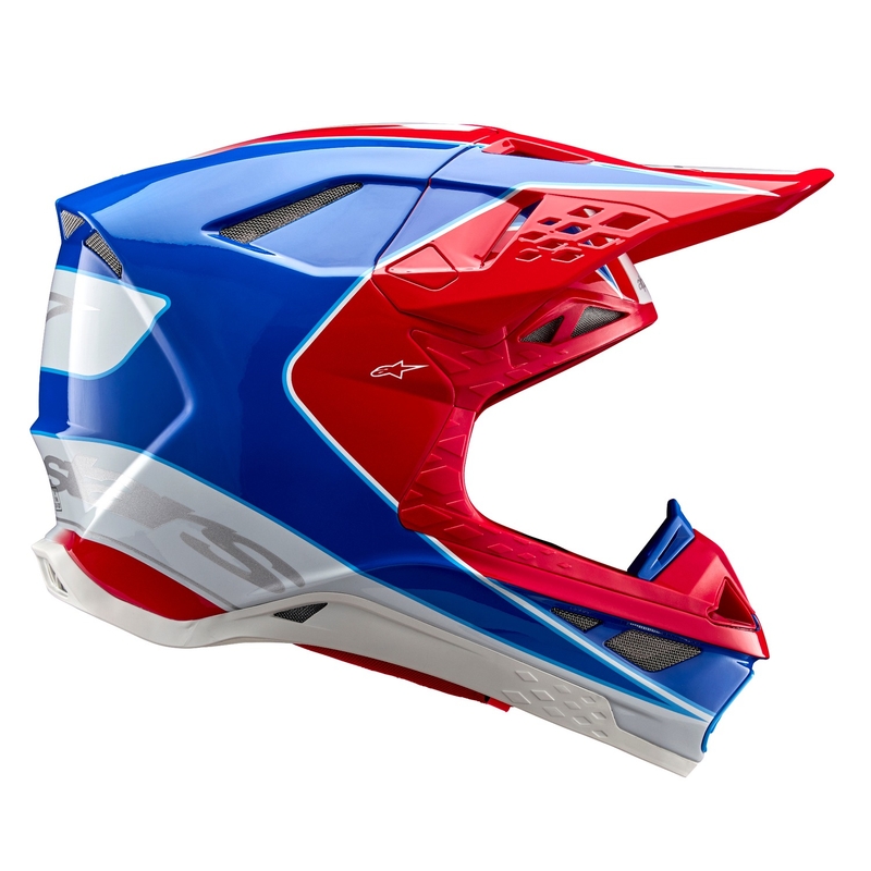 Alpinestars Supertech S-M10 Aeon motokrossz bukósisak fluo piros-kék