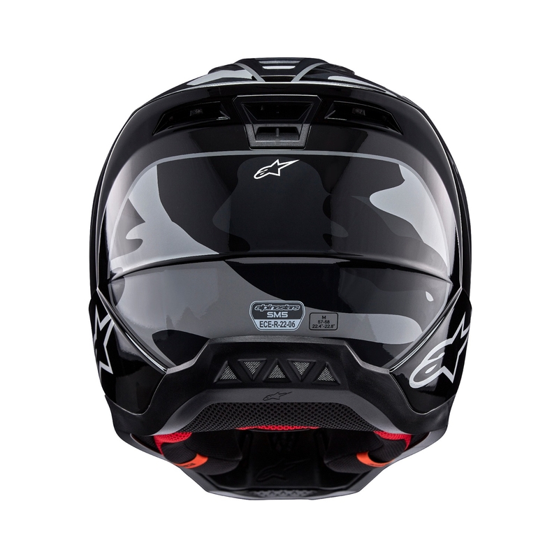 Alpinestars S-M5 Rover 2 motokrossz bukósisak fekete-ezüst