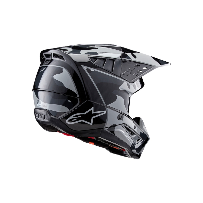Alpinestars S-M5 Rover 2 motokrossz bukósisak fekete-ezüst
