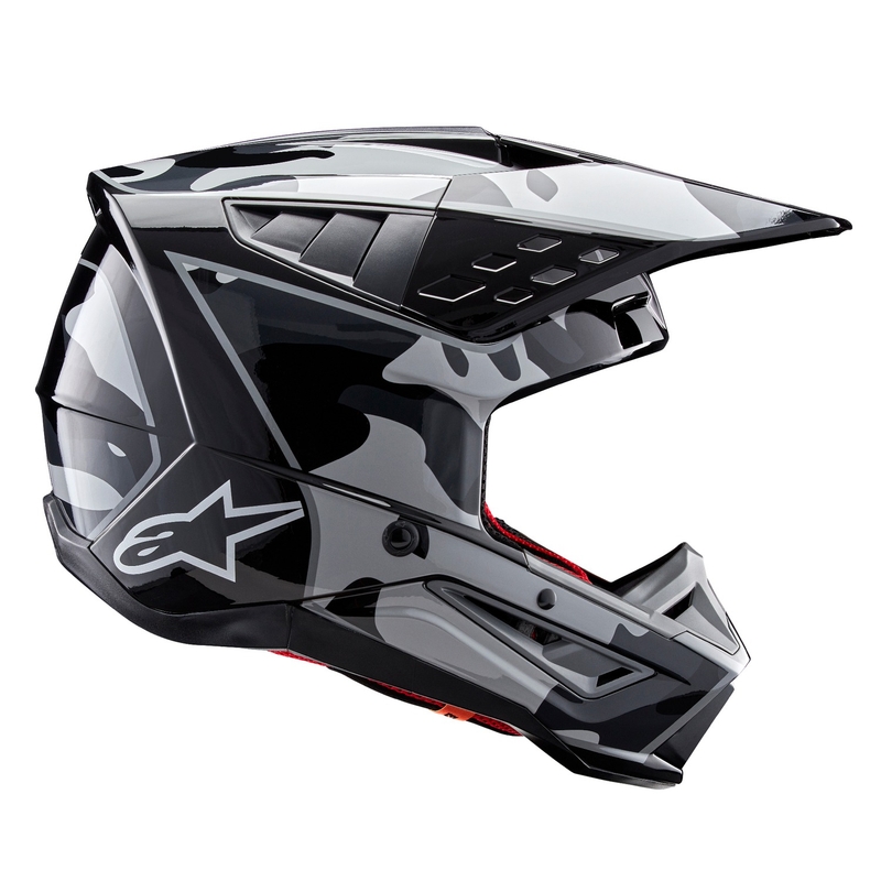 Alpinestars S-M5 Rover 2 motokrossz bukósisak fekete-ezüst