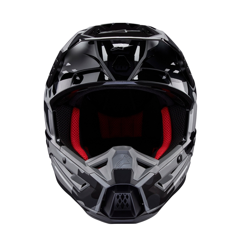 Alpinestars S-M5 Rover 2 motokrossz bukósisak fekete-ezüst