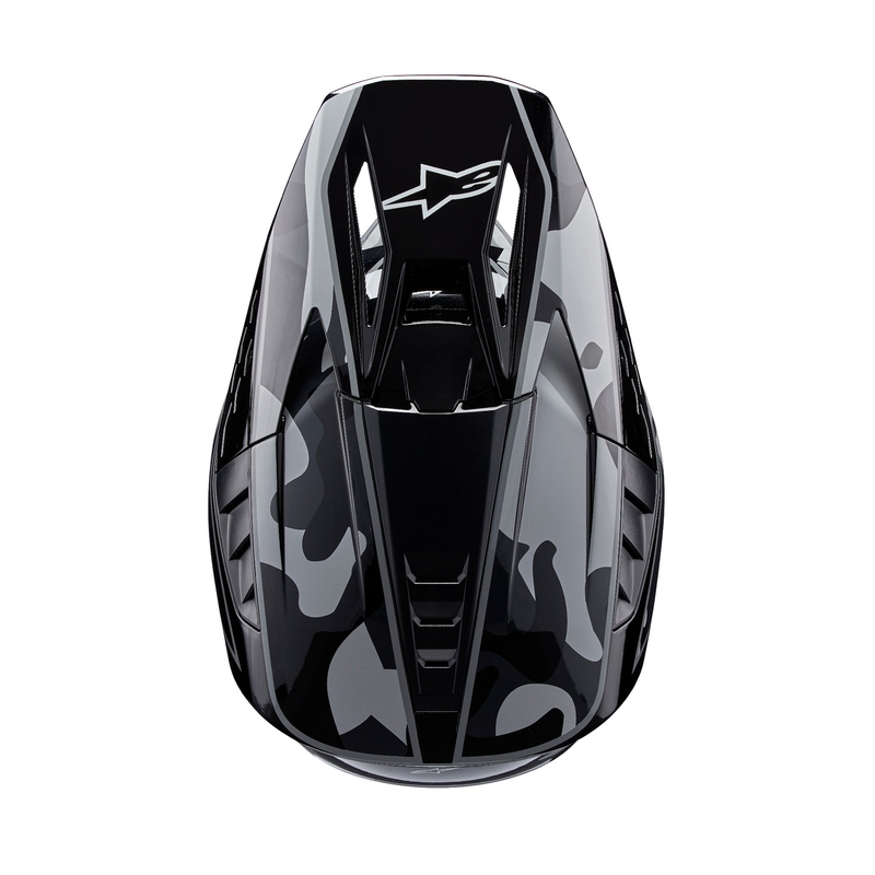 Alpinestars S-M5 Rover 2 motokrossz bukósisak fekete-ezüst