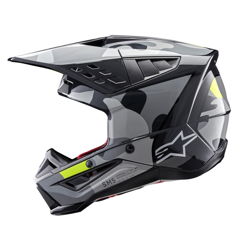 Alpinestars S-M5 Rover 2 motokrossz bukósisak sötétszürke-fluo sárga